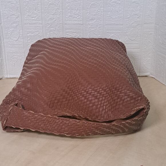 Deux Lux Buttery Soft Weave Hobo Bag w/ Braided Strap in Color Honey New In Bag - Picture 8 of 12